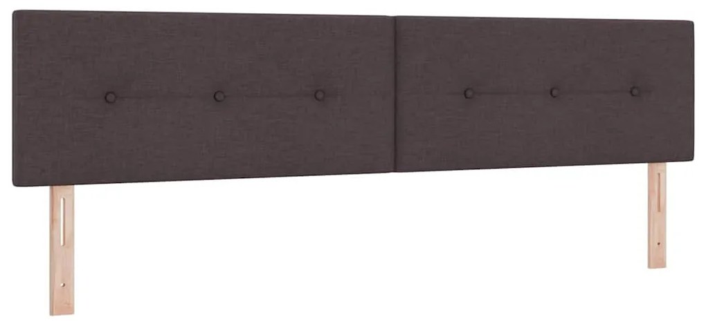 vidaXL Κρεβάτι box spring με στρώμα με στρώμα Σκούρο Καφέ 200 x 200 cm