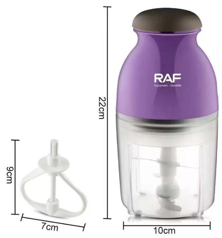 RAF Πολυκόφτης Μπλέντερ 2 σε 1 R332 1lt 250W Μωβ