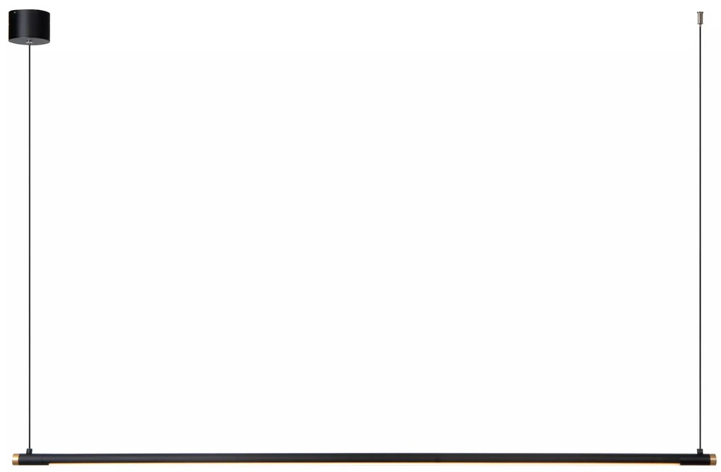 Φωτιστικό Κρεμαστό Lucide 41405-24-30 MARNIK Μαύρο Ματ (Black Mat)|Χρυσό Χρώμα (Gold Coloured) 2700 K