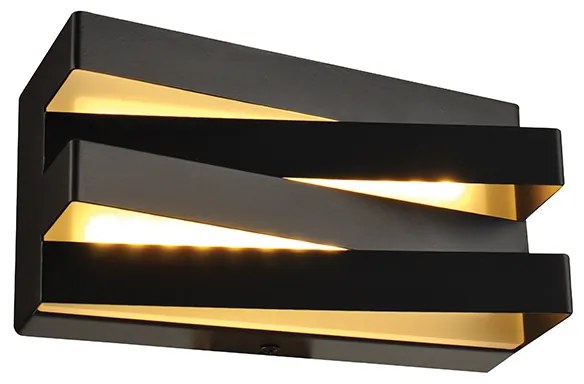 Φωτιστικό Επίτοιχο Aca V80LEDW20BK MILANO Μαύρο Ματ (Black Mat) 3000K