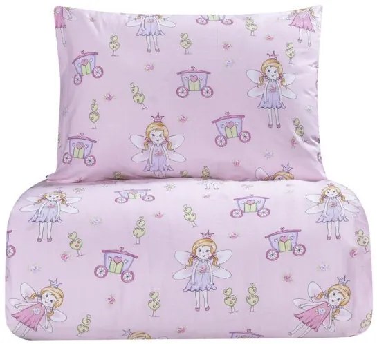 Beauty Home Σετ σεντόνια μονά με λάστιχο Dreamy Art 6232 105x200+30 Ροζ