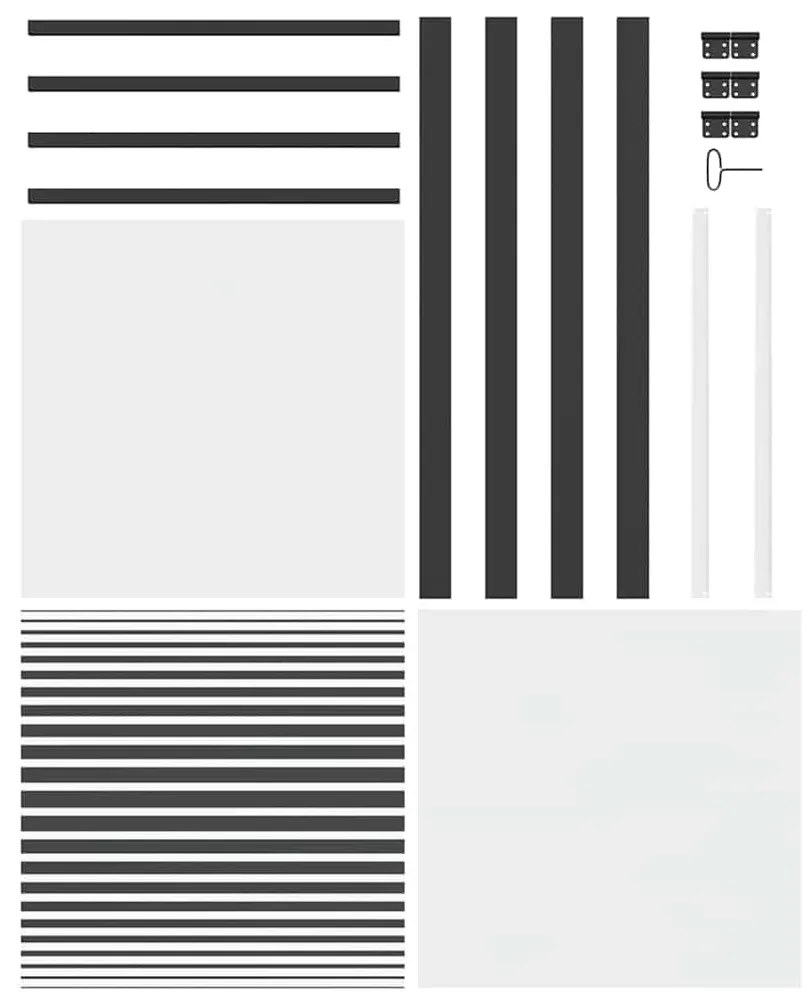 vidaXL Εσωτερική Πόρτα Μαύρο 76 x 201.5 cm