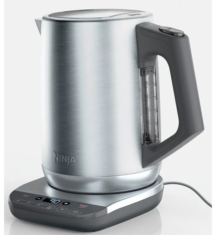 Ηλεκτρικός βραστήρας Ninja KT201EU, 3000W, 1,7L, Γρήγορο βρασμό, Συντήρηση θερμοκρασίας, Έξυπνες ρυθμίσεις, Φωτισμός, Ανοξείδωτο