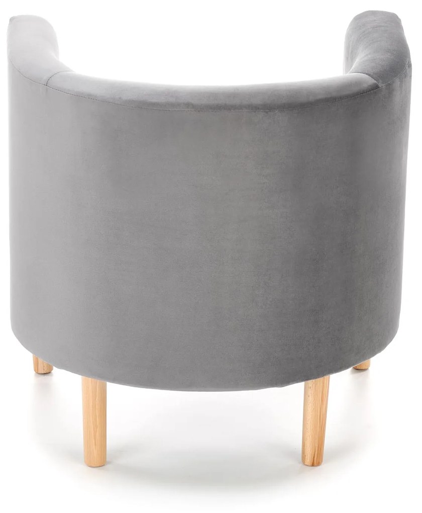 CLUBBY 2 leisure armchair grey / natural DIOMMI V-PL-CLUBBY_2-FOT-POPIELATY