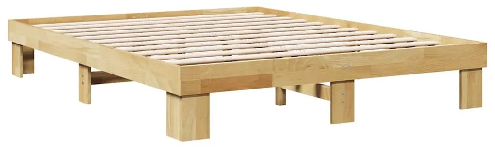 Πλαίσιο κρεβατιού χωρίς στρώμα 150x200 cm μασίφ ξύλο δρυς 851952