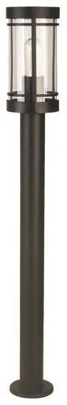 Κολωνάκι Δαπέδου Μεταλλικό E27 IP44 Μαύρο 145-20607 Eurolamp-145-20607-Μαύρο 145-20607