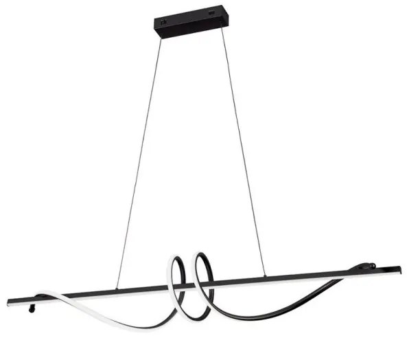 Κρεμαστό Φωτιστικό Οροφής LED 47W 3000K 120x120 Claudia Viokef 4291400 Μαύρο