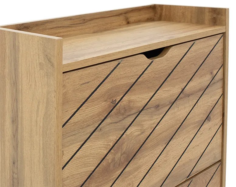 ΠΑΠΟΥΤΣΟΘΗΚΗ THELMA PAKOWORLD 12 ΖΕΥΓΩΝ SONOMA 60X23.8X131.6ΕΚ