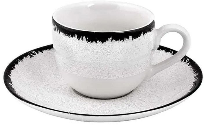 Σετ 6τεμ. Φλιτζάνια Καφέ 90cc Moon Shade Λευκό - Oriana Ferelli®