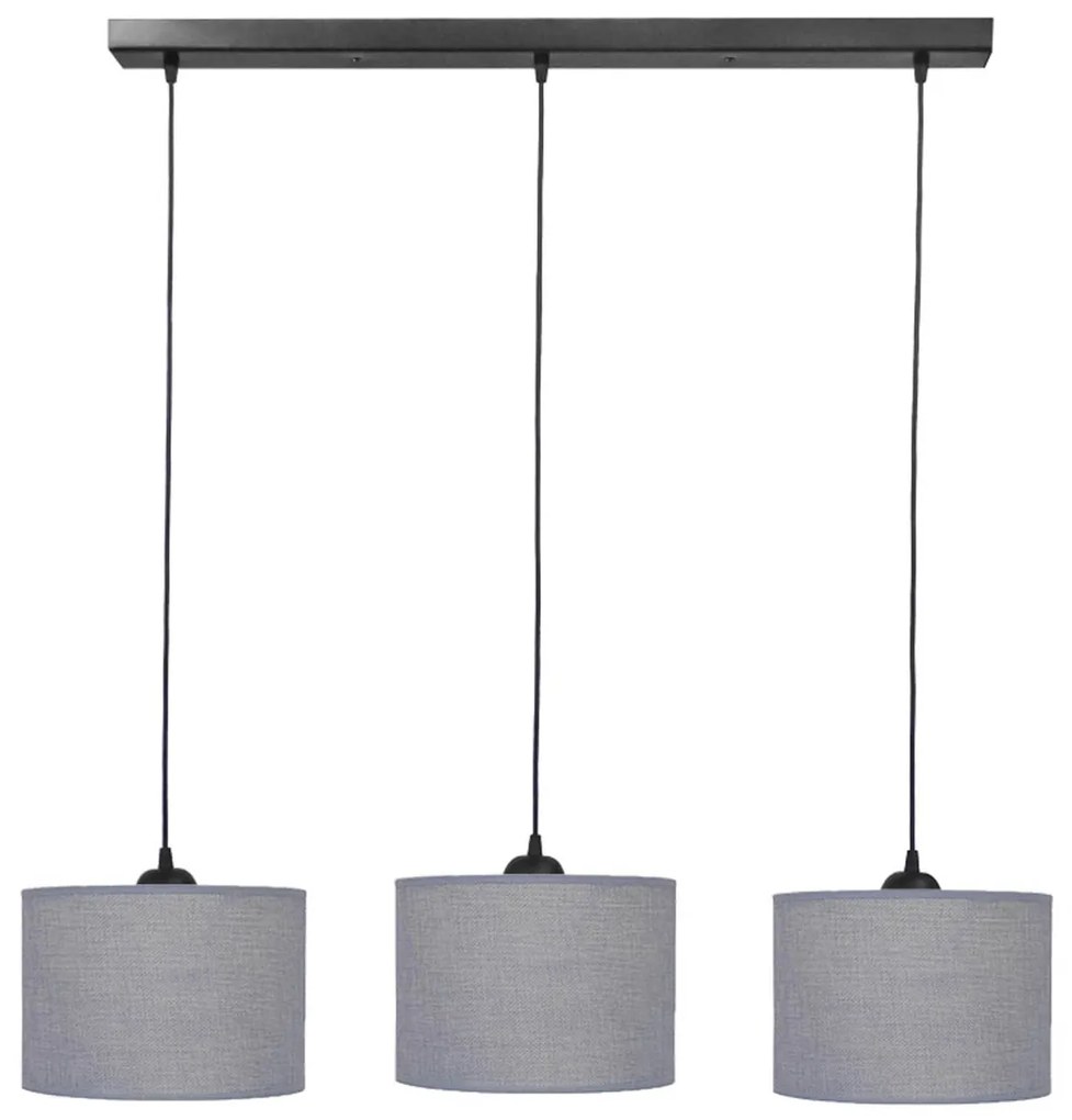 Φωτιστικό Οροφής Τρίφωτο Heronia 14-0155 Grey