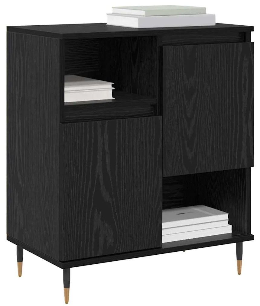 vidaXL Πλαϊνό γραφείο Μαύρη δρυς 60 x 35 x 70 cm Επεξεργασμένο ξύλο