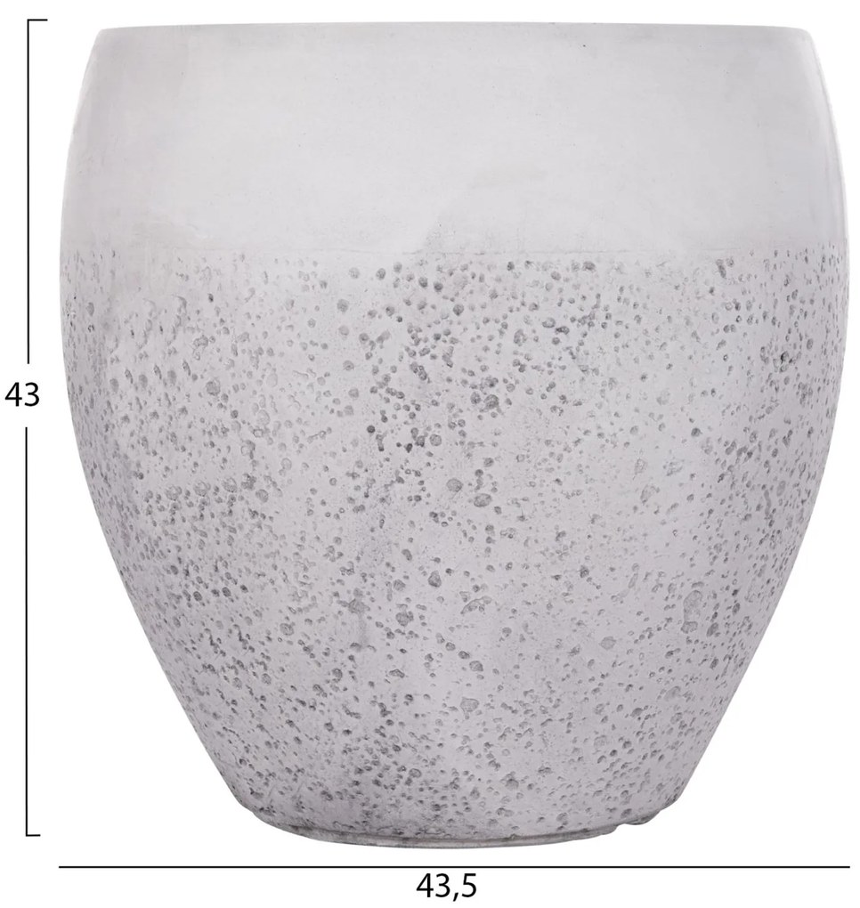 Σετ 3 τεμ. Γλάστρες GARDENER C4718 Fiberclay Λευκό Φ55x54,5Υ εκ. 55x55x54.5 εκ.