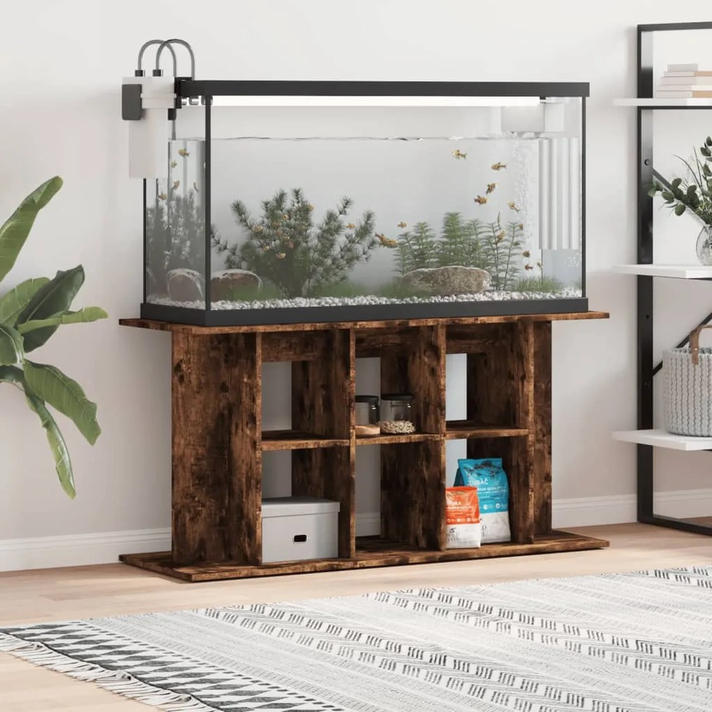 vidaXL Βάση Ενυδρείου Καπνιστή Δρυς 120x40x60 εκ. Επεξεργασμένο Ξύλο