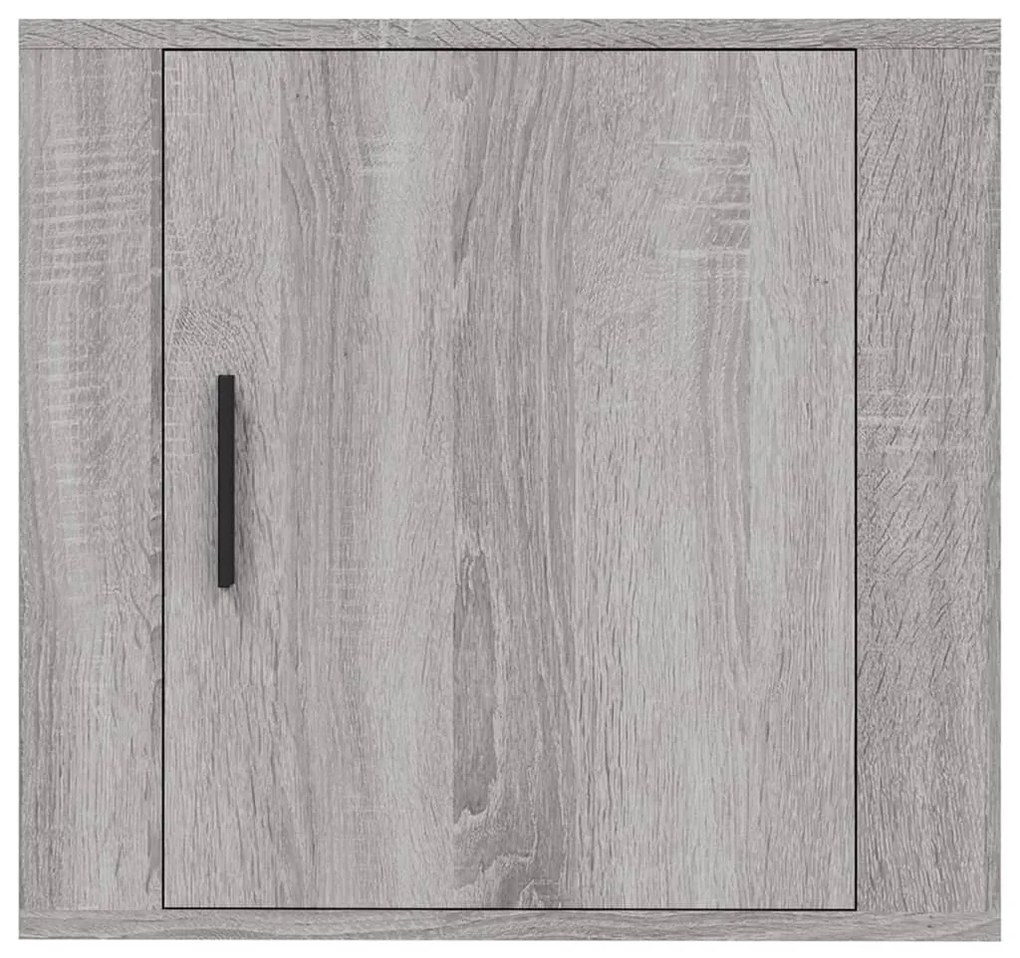 vidaXL Κομοδίνα Επιτοίχια 2 τεμ. Γκρι Sonoma 50x30x47 εκ.
