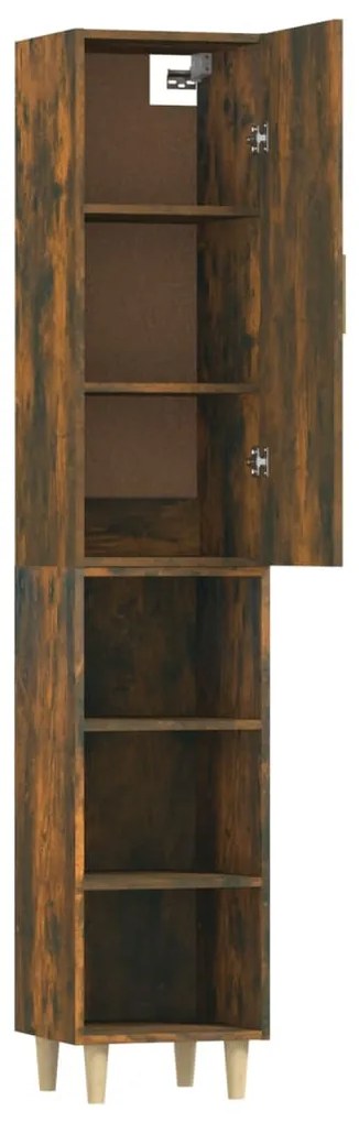 vidaXL Ντουλάπι Καπνιστή δρυς 34,5x34x180 εκ. από Επεξεργασμένο Ξύλο