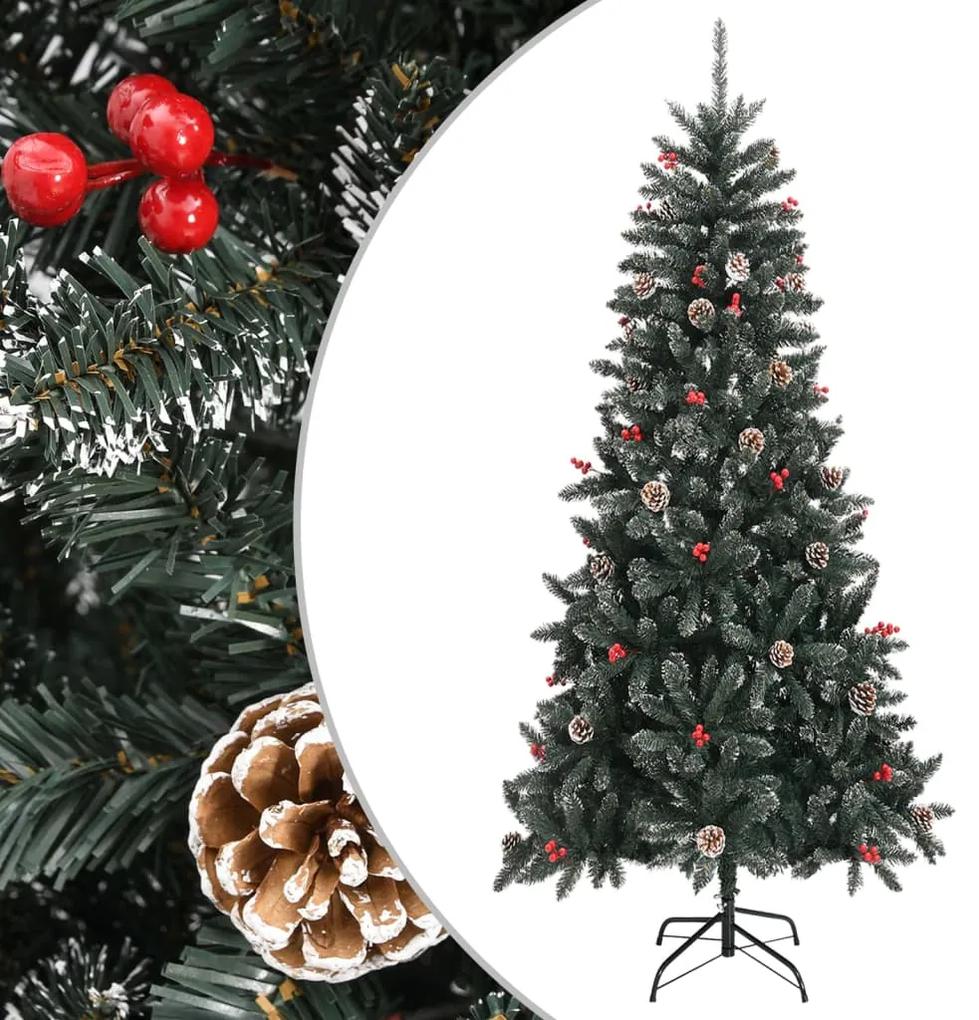 vidaXL Χριστουγεννιάτικο Δέντρο Τεχνητό με Βάση Πράσινο 240εκ. από PVC