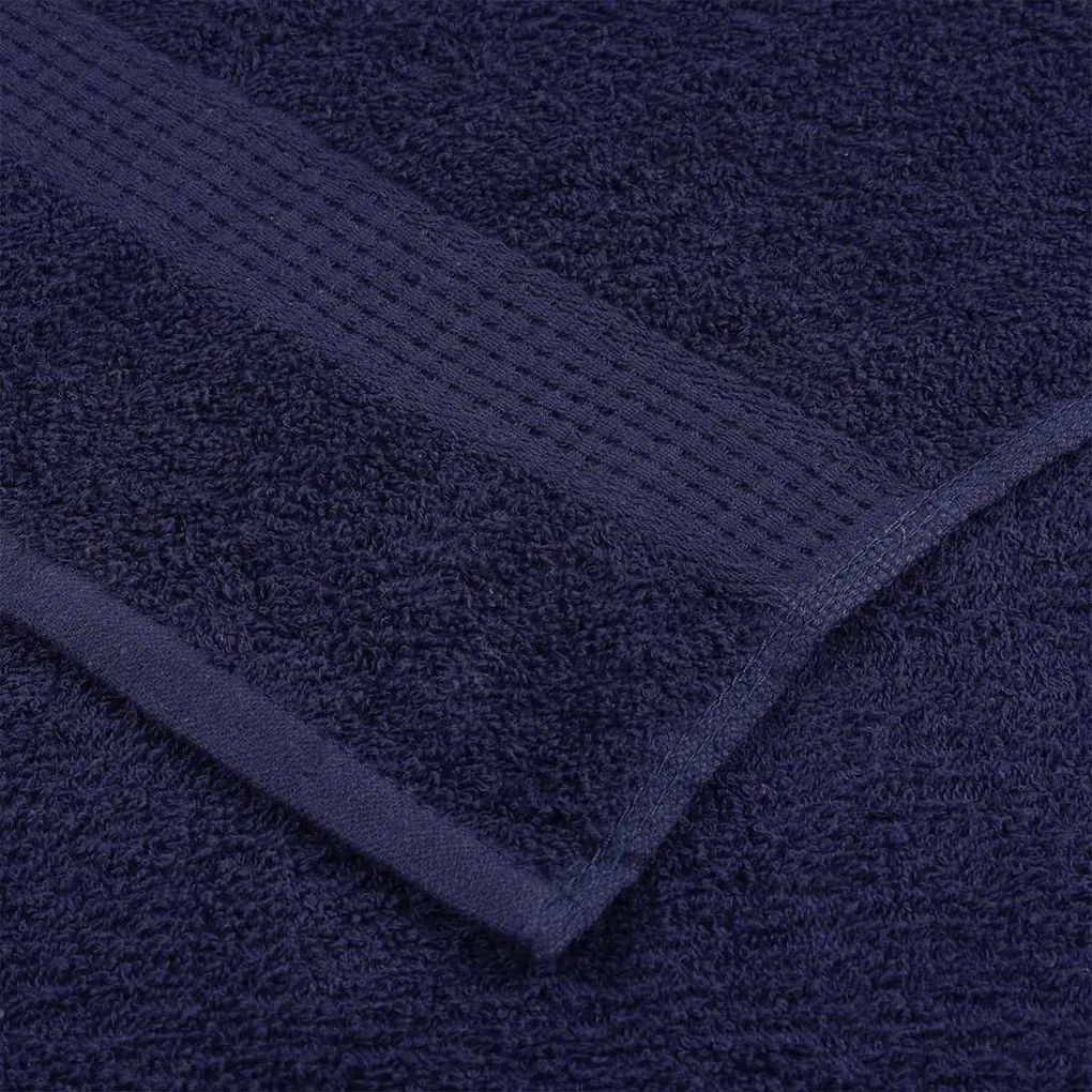 vidaXL Πετσέτες Πλυσίματος 10 τεμ. FROGN Μπλε Σκούρο 30x30 εκ. 100% Βαμβάκι