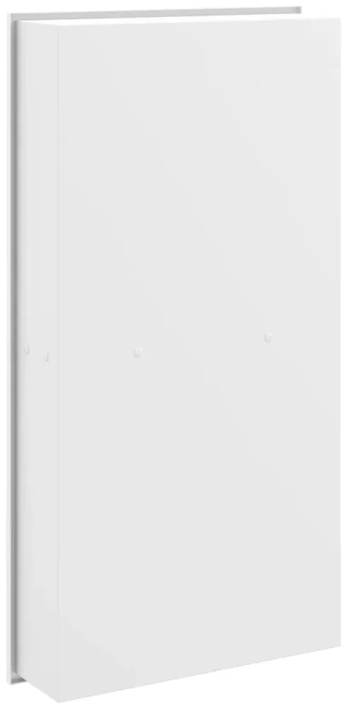 vidaXL Εσοχή Ντους Βουρστ. Λευκό Ματ 32x62x9 εκ. Αν. Ατσάλι
