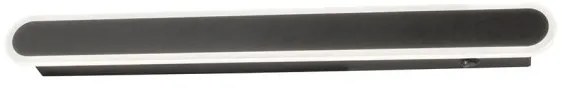 Απλίκα Φωτιστικό Τοίχου LED 16W Stretto Μαύρο 2700K 30554 Fischer Honsel-30554-Μαύρο 30554