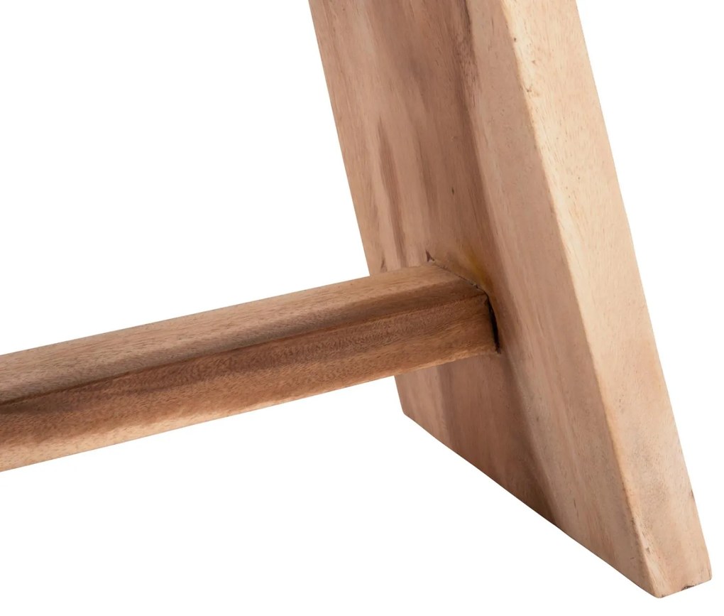 Σκαμπό Βοηθητικό SADEL Ξύλο Suar Φυσικό 50x30x45Υ εκ. 50x30x45 εκ.