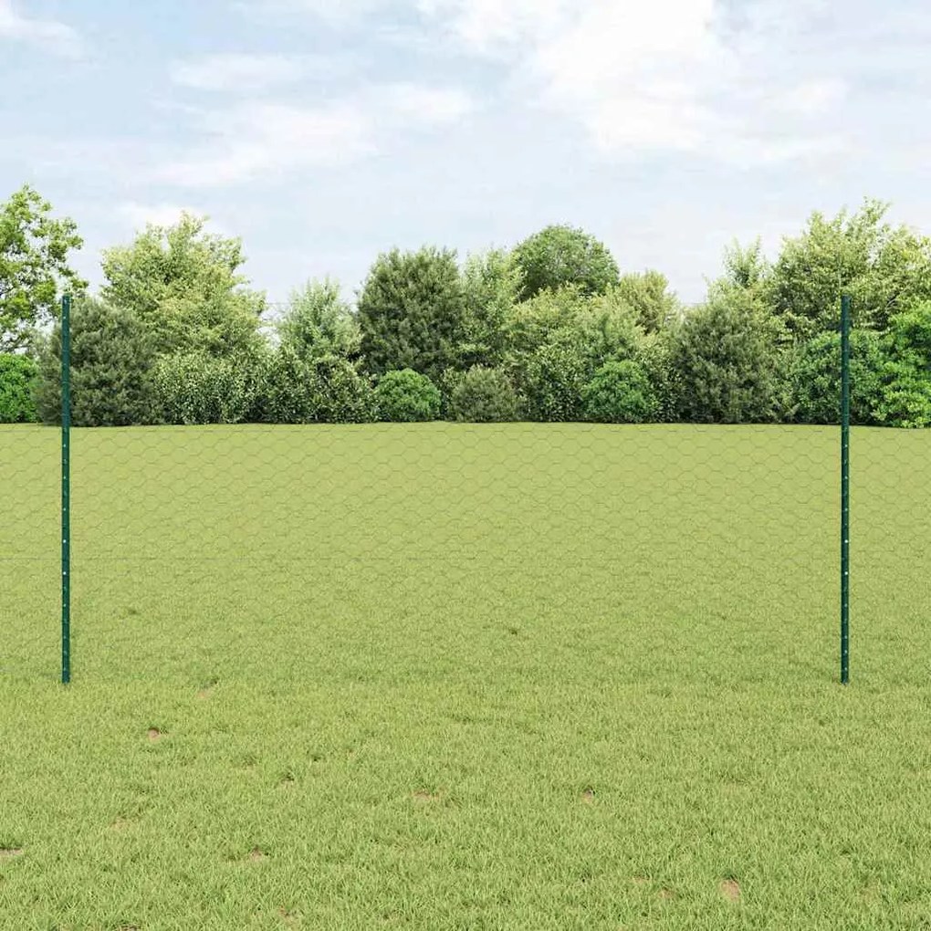 Τεντώτο με στήριγμα Πράσινο 1,2 x 50 m Χάλυβας και PVC