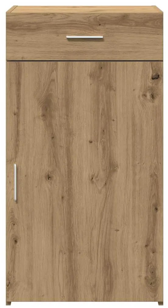vidaXL Πλαϊνό γραφείο με συρτάρι artisan δρυς 30 x 42.5 x 93 εκ.
