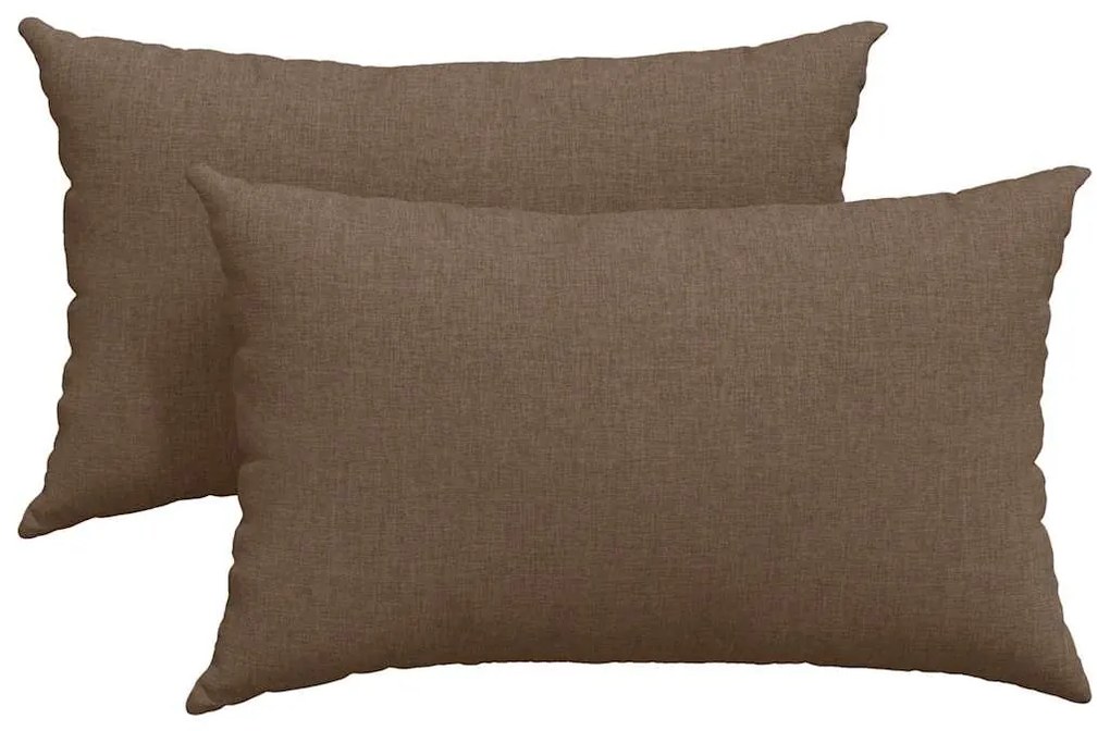 vidaXL Μαξιλάρι Καναπέ 2 pcs Καφέ 50 x 30 cm ύφασμα