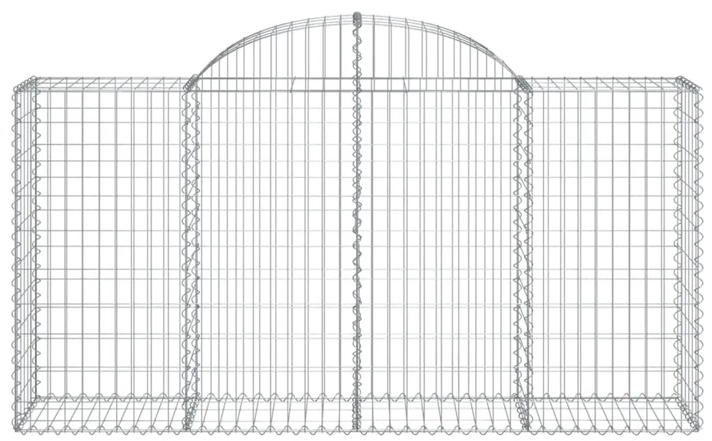 vidaXL Συρματοκιβώτια Τοξωτά 25 τεμ. 200x50x100/120 εκ. Γαλβαν. Ατσάλι