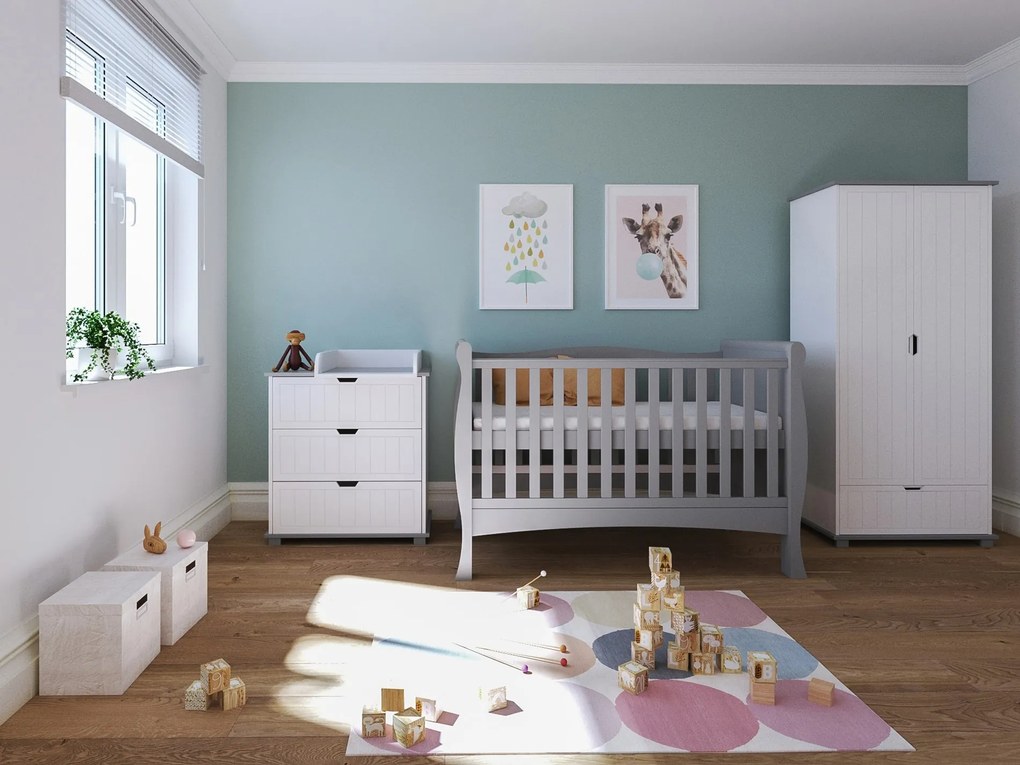 Βρεφικό προεφηβικό Κρεβάτι  Elegant Lux  Grey  70x140cm  BC10018 BabyCute