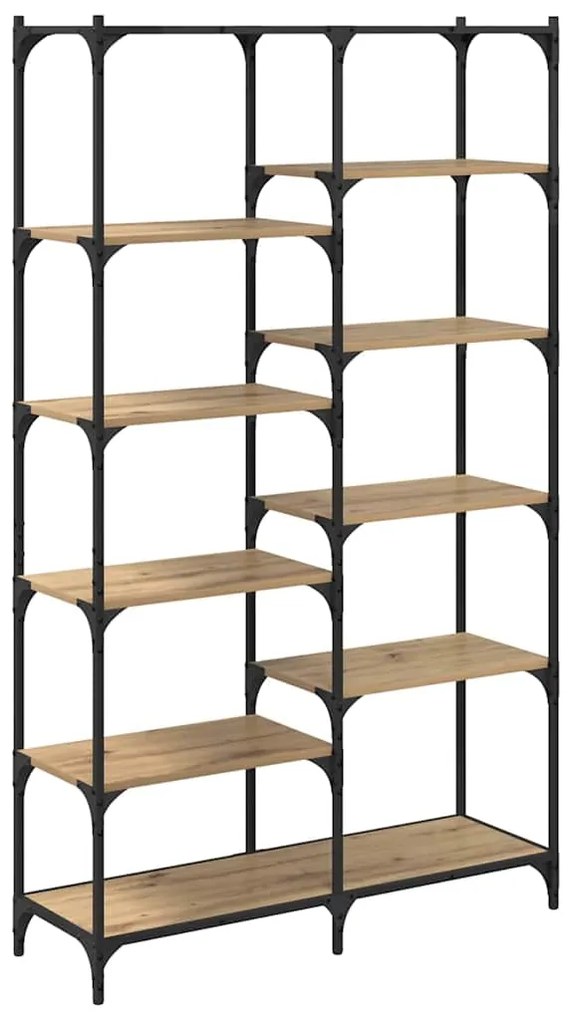 vidaXL Ράφι Βιβλίων artisan δρυς 100 x 32 x 170 εκ Επεξεργασμένο ξύλο