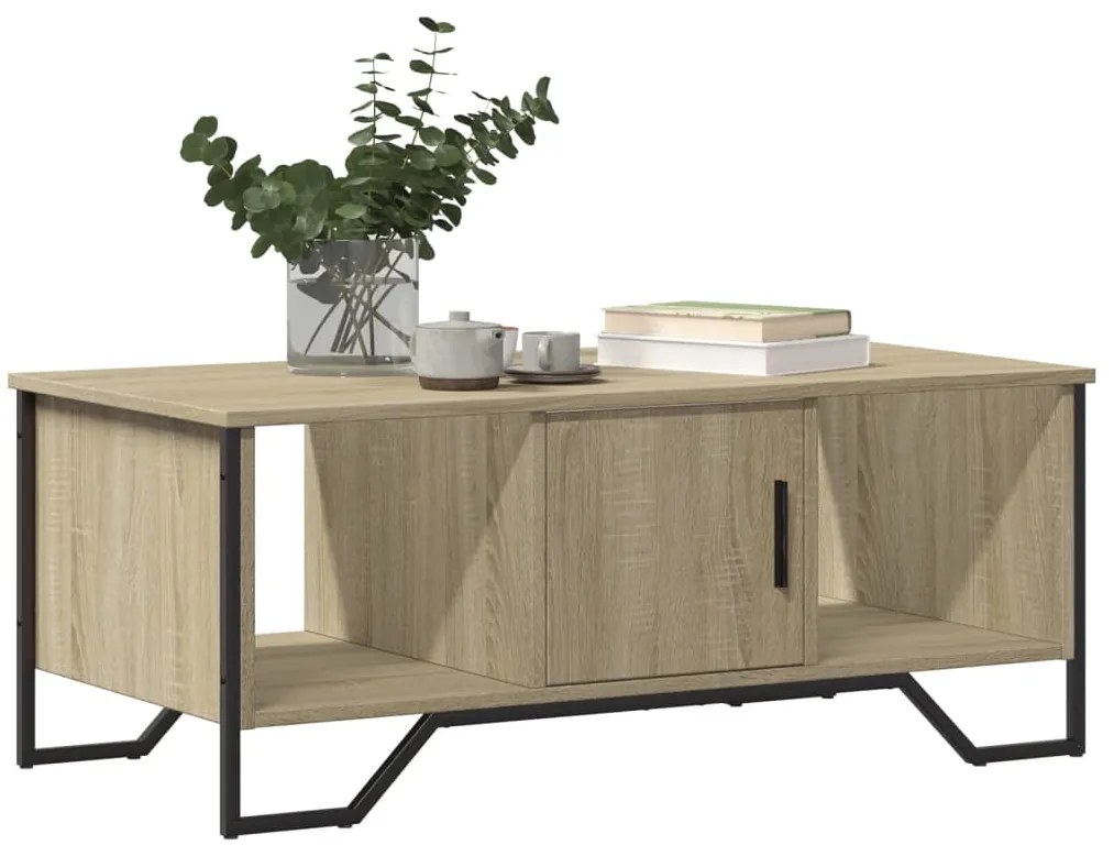 vidaXL Τραπεζάκι Σαλονιού Sonoma Δρυς 100x51x40 εκ. Επεξεργασμένο Ξύλο