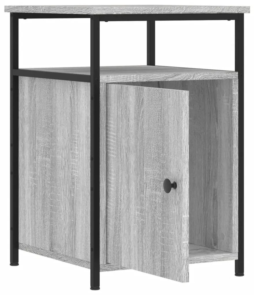 vidaXL Κομοδίνο Γκρι Sonoma 40 x 42 x 60 εκ. από Επεξεργασμένο Ξύλο