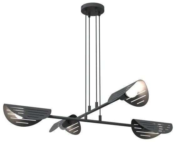 Κρεμαστό Φωτιστικό Οροφής 4xE27 Μαύρο Φ104cm Saber 1430/2 Emibig -1430/4-Μαύρο 1430/4
