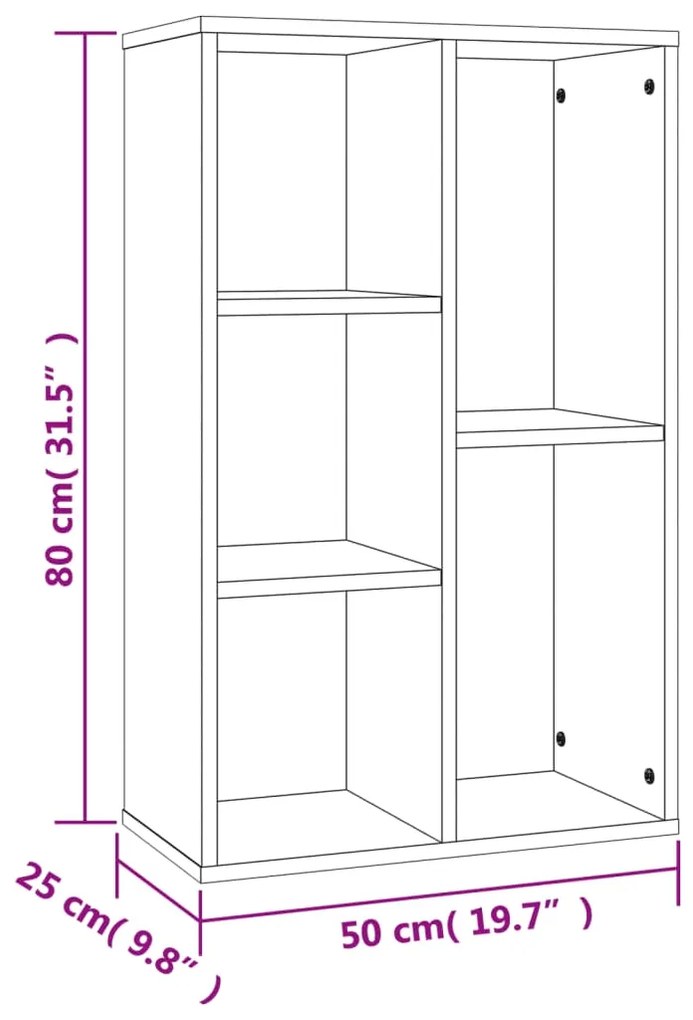 ΒΙΒΛΙΟΘΗΚΗ/ΒΟΗΘΗΤΙΚΟ ΝΤΟΥΛΑΠΙ ΚΑΦΕ ΔΡΥΣ 50X25X80 ΕΚ ΕΠΕΞ ΞΥΛΟ 826613