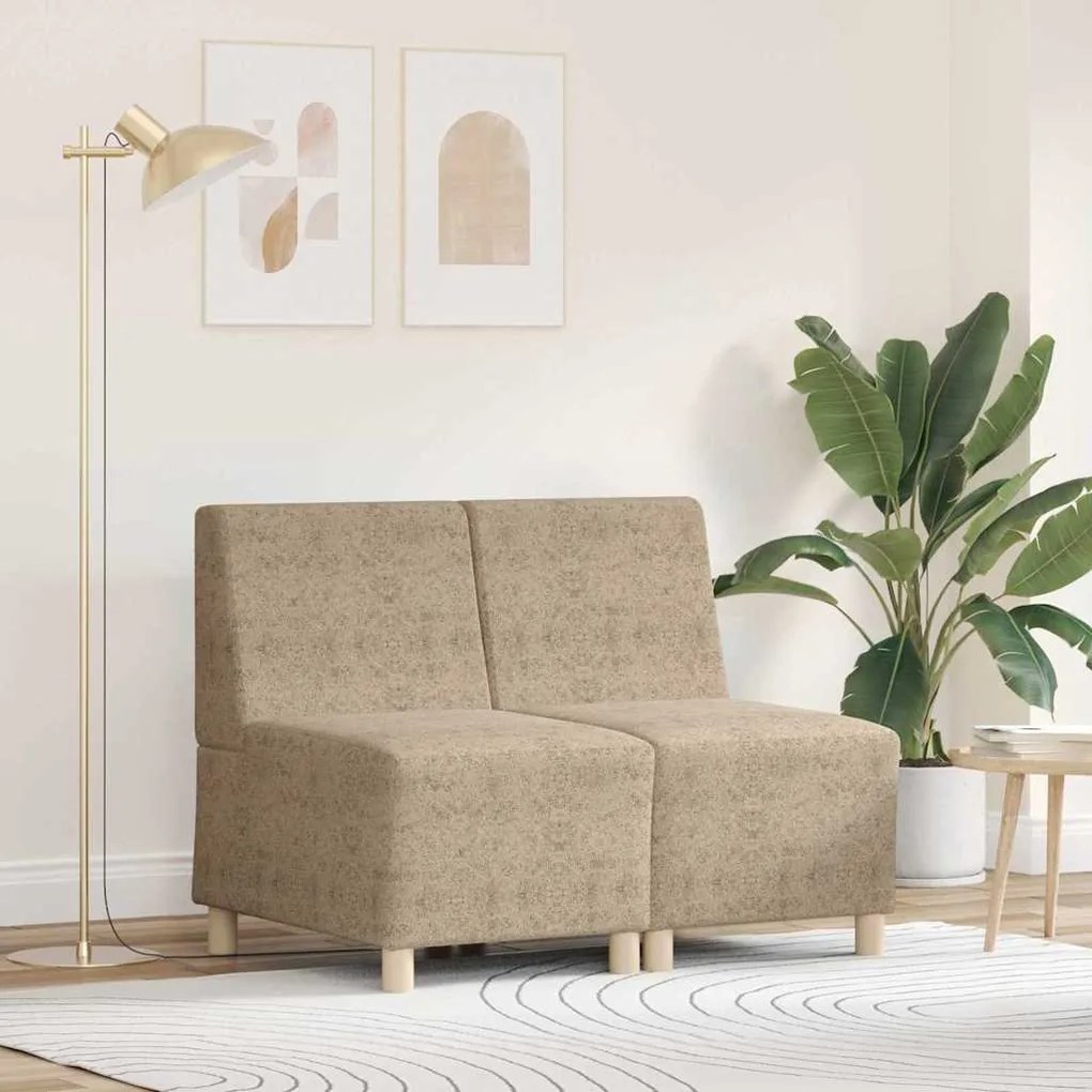 vidaXL Καθίσμα Σαλονιού 2 pcs Ανοιχτό γκρι 55 εκ. Ψεύτικο σουέτ δέρμα