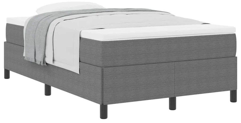 vidaXL Σκελετός Κρεβατιού Ανοιχτό γκρι 120 x 190 cm Βελούδο
