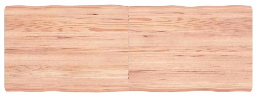 vidaXL Επιφ Τραπεζιού Αν Καφέ 140x50x(2-6)εκ.Ακατέργ. Μασίφ Ξύλο Δρυός