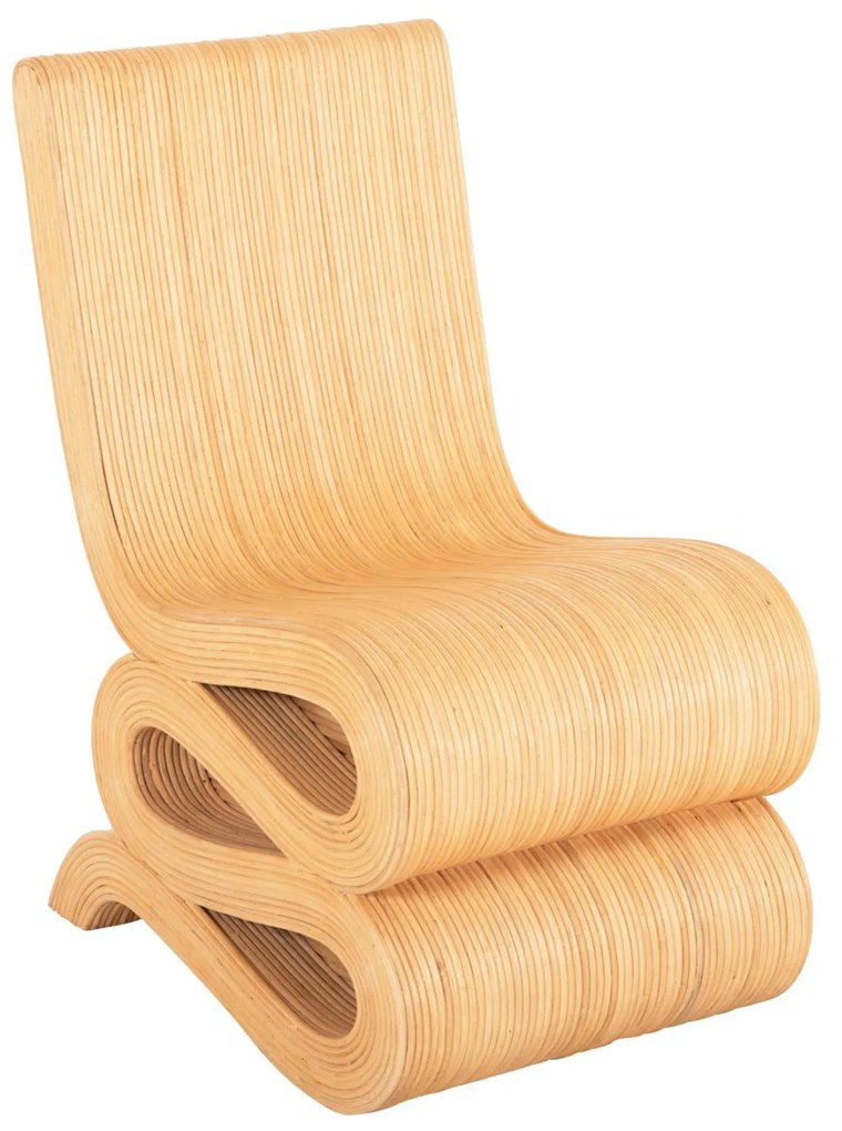 Καρέκλα - Πολυθρόνα CURVY LOUNGE2 C9885 Φυσικό Rattan 46x66x86Υεκ. 46x66x86 εκ.