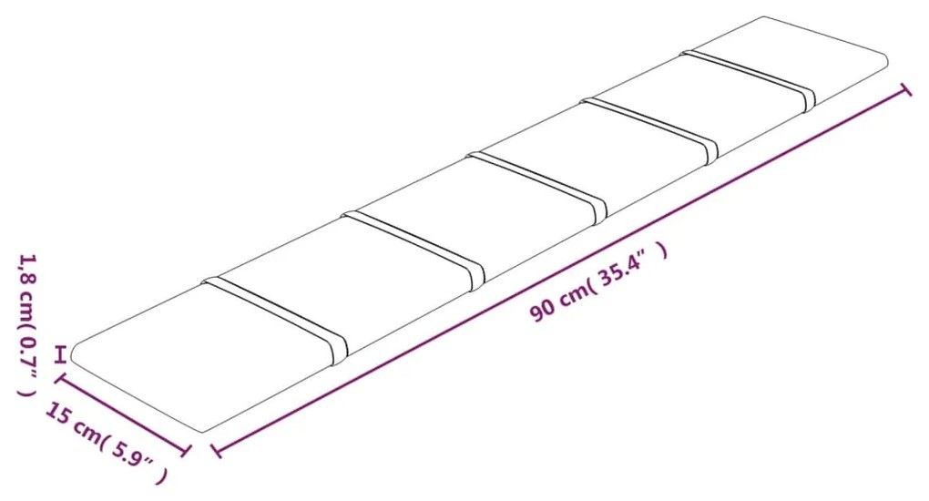 ΠΑΝΕΛ ΤΟΙΧΟΥ 12 ΤΕΜ. ΚΑΦΕ 90X15 ΕΚ. 1,62 Μ² ΒΕΛΟΥΔΙΝΑ 344112