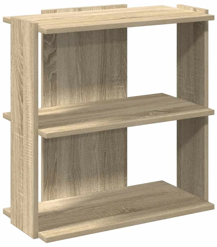 Βιβλιοθήκη 3 Επιπέδων Sonoma Δρυς 60x30x60 εκ. Επεξεργ. Ξύλο - Καφέ