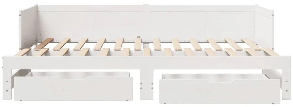 vidaXL Καναπές Κρεβάτι Συρόμενος Χωρίς Στρώμα 80x200 εκ. &amp; Συρτάρια