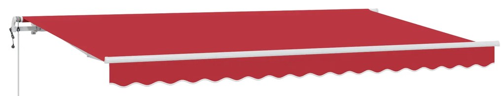 vidaXL Σκηνίτσα Αναδιπλούμενη Κόκκινο 400 x 200 cm