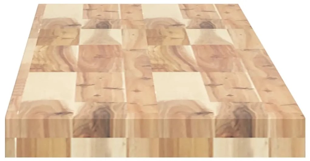Ράφι Κρεμαστό 160x30x4 εκ. Ακατέργαστο Μασίφ Ξύλο Ακακίας - Καφέ