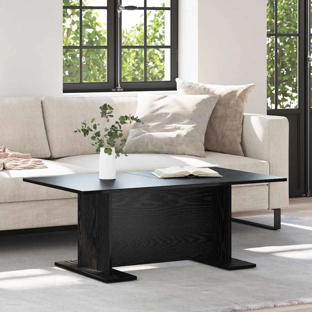 vidaXL Τραπεζάκι σαλονιού Άλλο Μαύρη δρυς 103.5 x 60 x 40 εκ