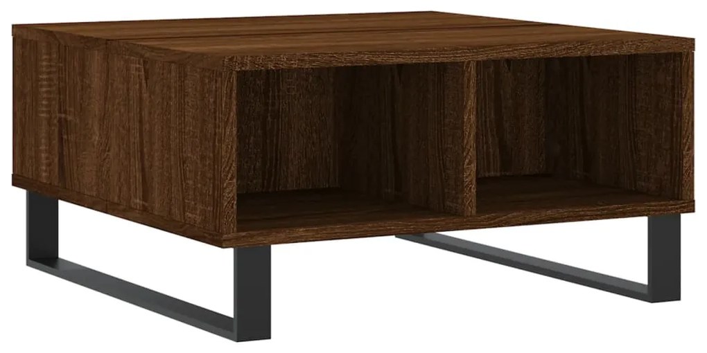 vidaXL Τραπεζάκι Σαλονιού Καφέ Δρυς 60x60x30 εκ. Επεξεργασμένο Ξύλο