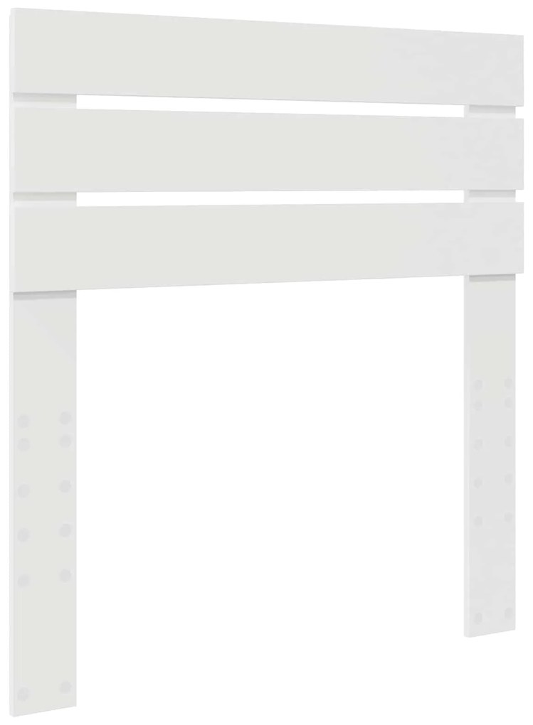 vidaXL Σκελετός Κρεβατιού με συρτάρι Άσπρο και Ασημί 75 x 190 cm