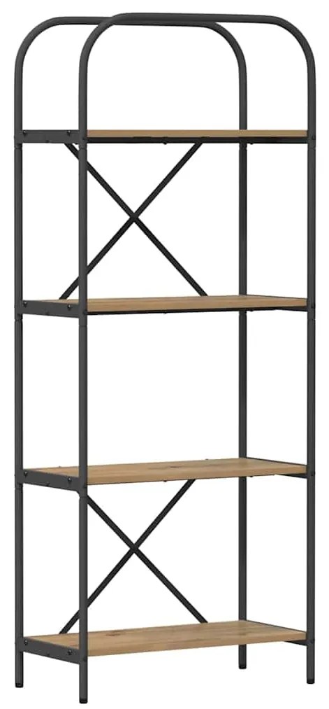 vidaXL Ράφι Βιβλίων artisan δρυς 60 x 30 x 146 εκ Επεξεργασμένο ξύλο