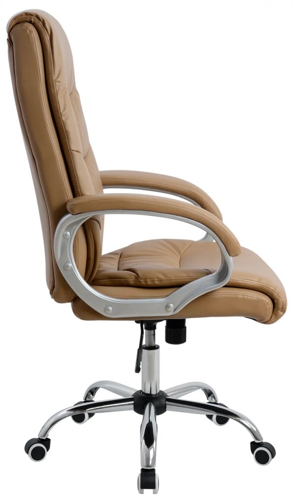 ΚΑΡΕΚΛΑ ΓΡΑΦΕΙΟΥ ZAMORA ΔΙΕΥΘΥΝΤΙΚΗ HM1087.09 ΣΕ CAMEL ΧΡΩΜΑ 51x71x123 εκ.