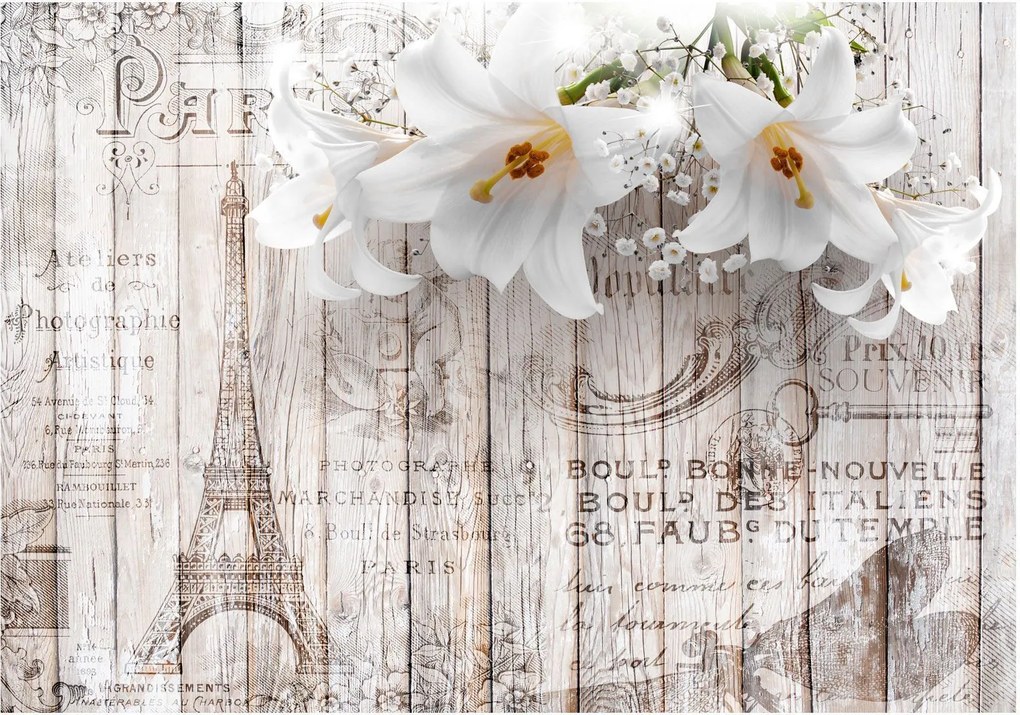 Αυτοκόλλητη φωτοταπετσαρία - Parisian Lilies - 343x245