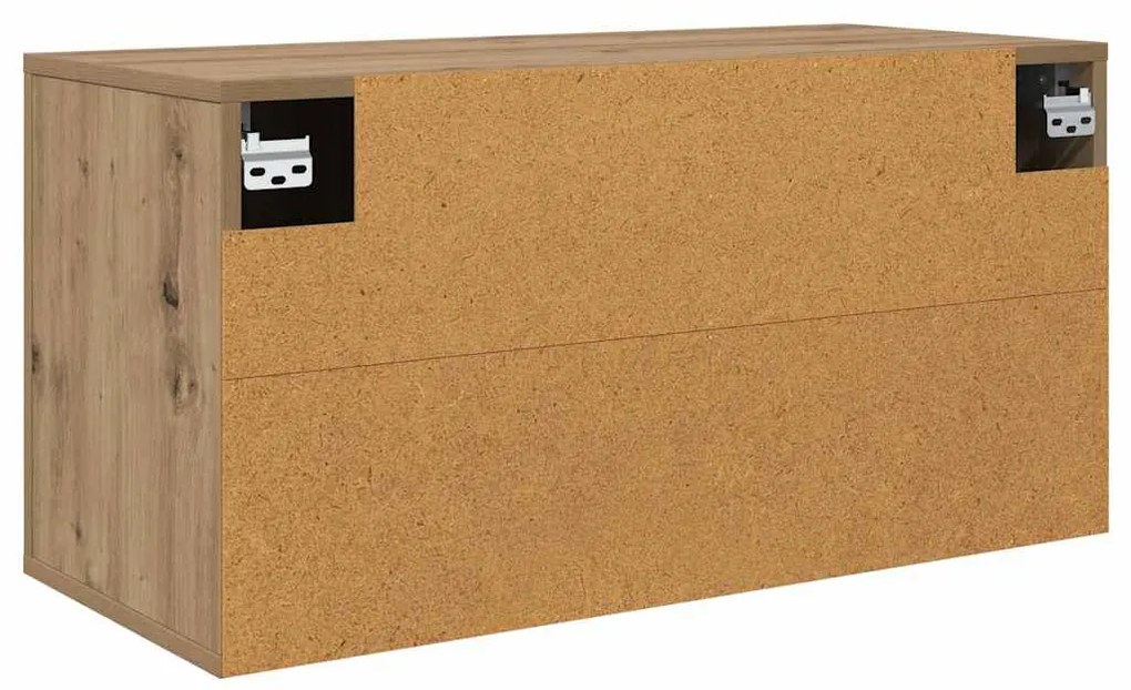 vidaXL Κρεμαστό Ντουλάπι Τηλεόρασης artisan δρυς 80 x 34.5 x 40 εκ